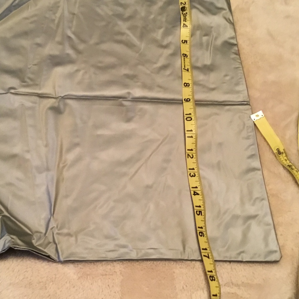 Prada Gray & Red Vinyl Drawstring Dust Bag - Picture 7 of 7